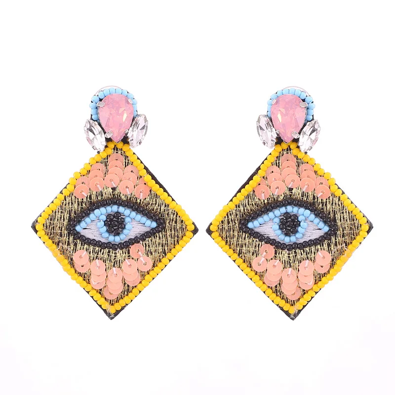 Женские серьги с бахромой Sehuoran яркие богемные ручной работы