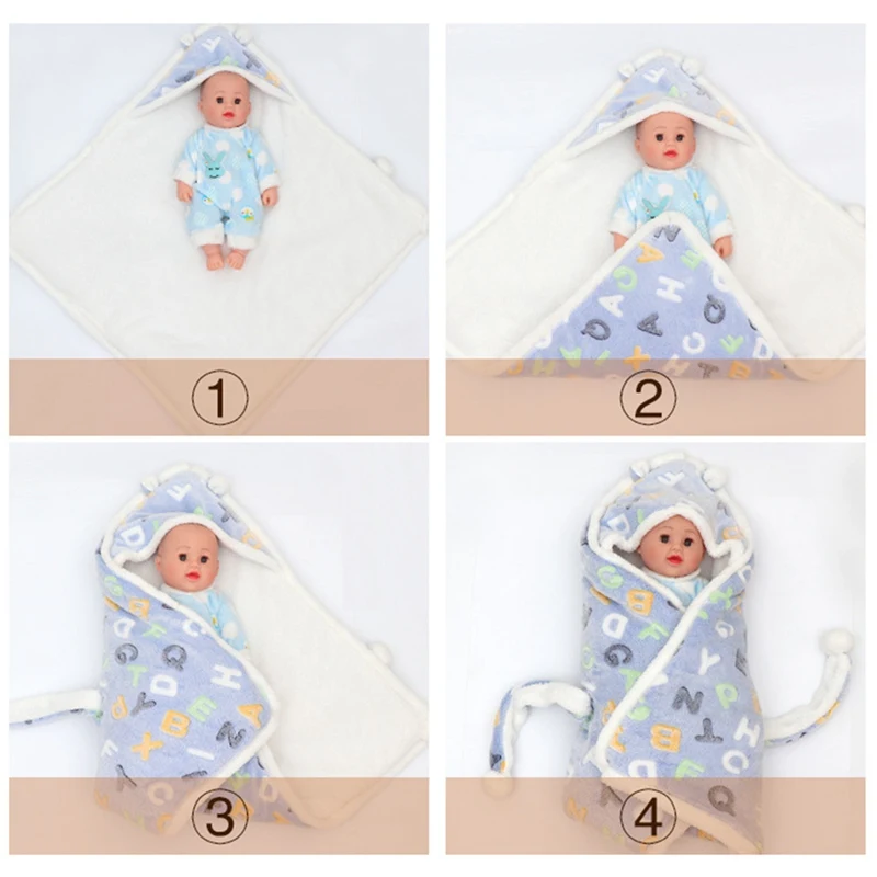 Мягкий детский спальный мешок конверт для новорожденного утолщенное детское