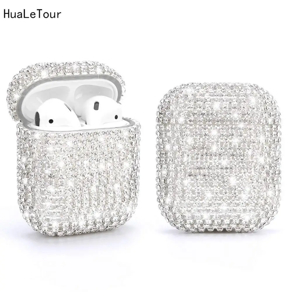 Алмазный защитный чехол для AirPods Pro 3 блестящий Apple Airpods 1/2 аксессуары наушников |