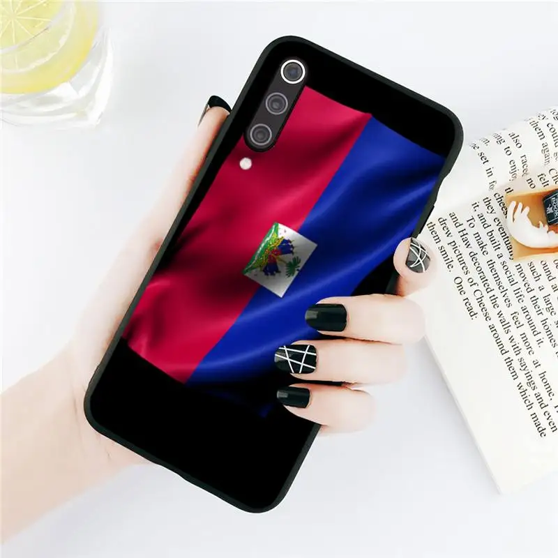 

Vintage Haitian Flag Phone Case For Xiaomi Redmi note 7 8 9 t k30 max3 9 s 10 pro lite Luxury brand shell funda coque