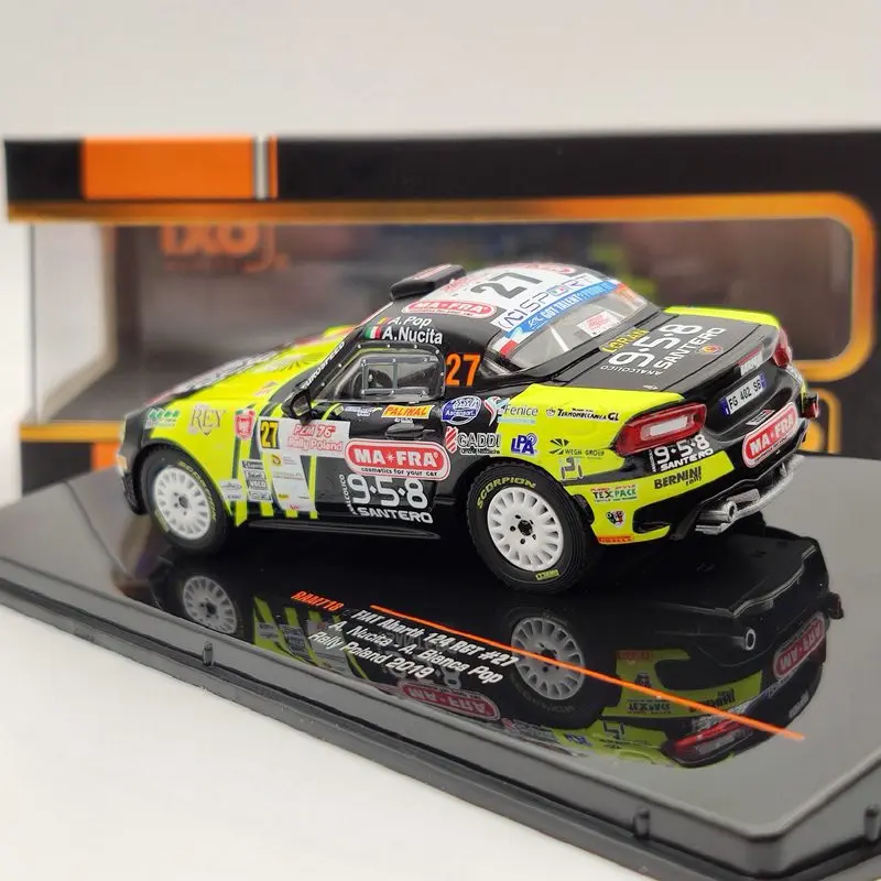 IXO 1/43 для FIAT Abarth 124 RGT #27 Rally Polang 2019 RAM718 литые модели игрушечных автомобилей | Игрушки