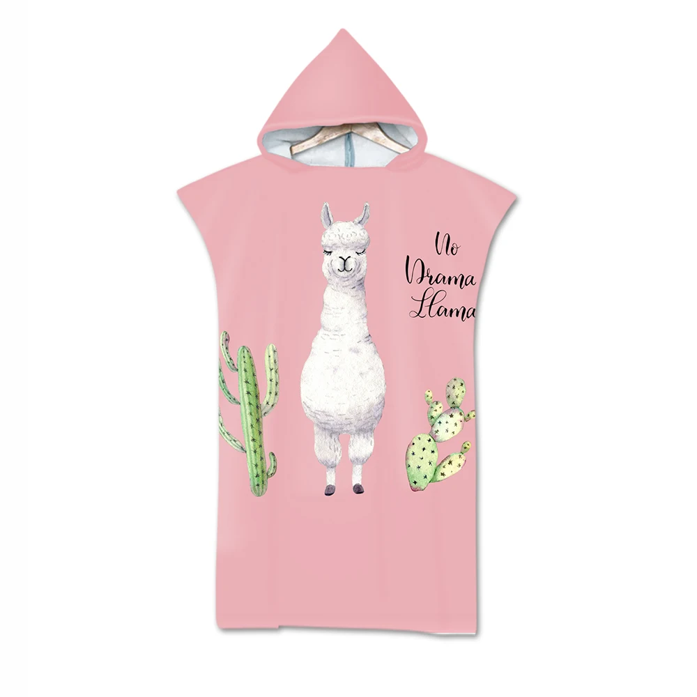 Прекрасный Альпака микрофибры халат для ванной Полотенца ламы Пижама комбинезон