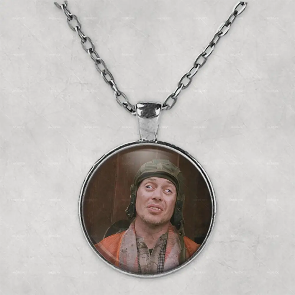 Steve Buscemi crazy eyes Personalised Photo Necklace Picture Jewelry necklaces pendants Circle Locket Memorial Gift | Украшения и