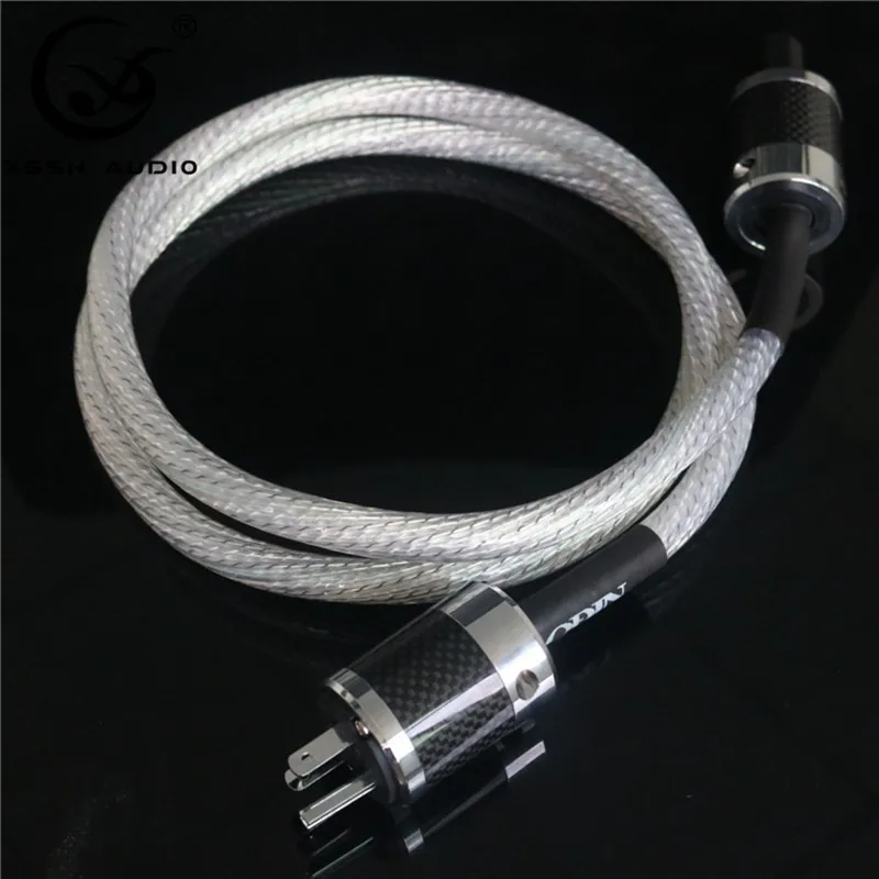 XSSH аудио Hi end DIY hifi 13 мм OD 9 core 16AWG тефлоновый кабель питания Vahalla шнур с женским и