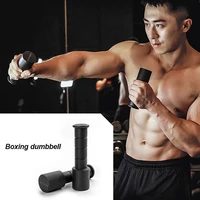 1pair portable steel boxing dumbbells anti slip durable portable hand weights fitness equipment air bell combat point training