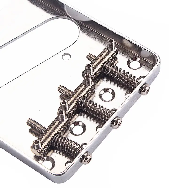 

Guitar Bridge 3 Thread Spiral Saddle 4 Screw For Vintage O P TL 6 String D0LB