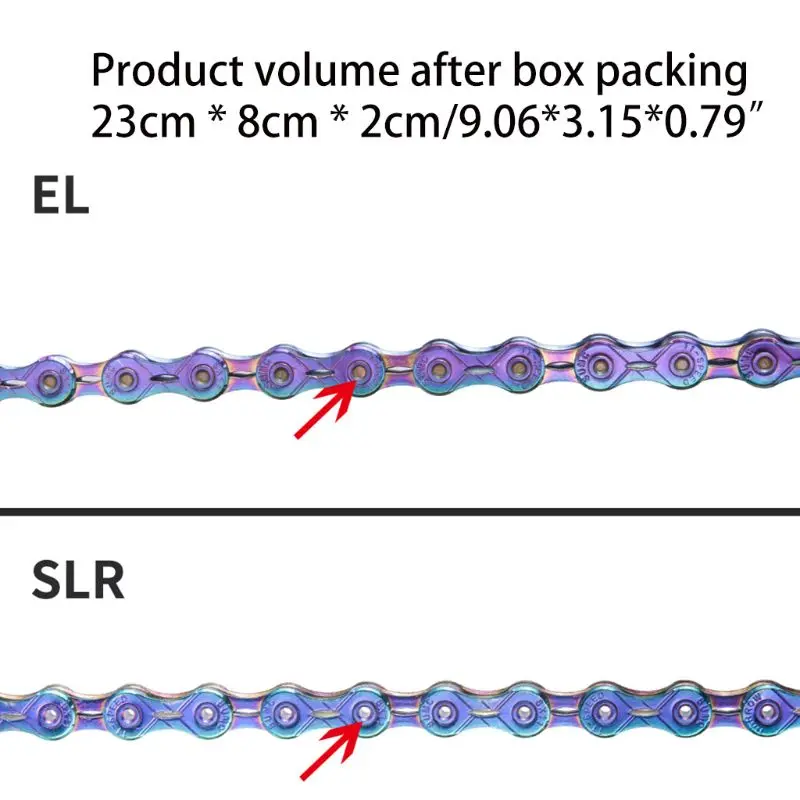 

12 Speed Rainbow Colorful Bicycle Chain Missing 126 Links for MTB Mountain Bike U2JB