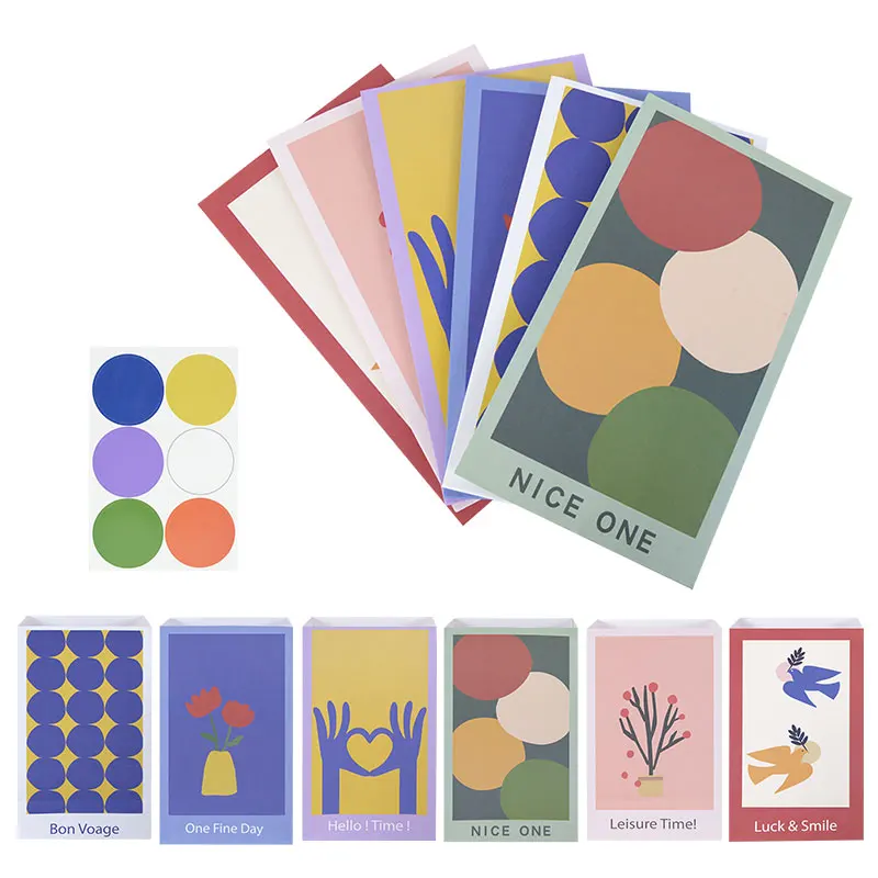 6pcs/lot High Quality Paper Bags With Stickers Kraft Paper Gift Bag Party Packing Candy Cookies Bag Baking Store Shopping Bag