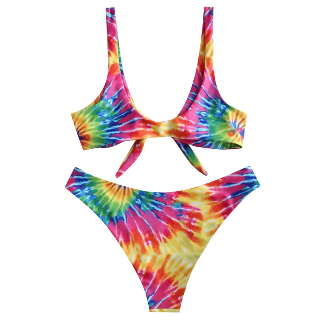 

2020 Sexy Bikini Swimwear Women Tropical Swimsuits Push Up Bandage Bikini Set HollowOut Beachwear Biquini Bathing Suit