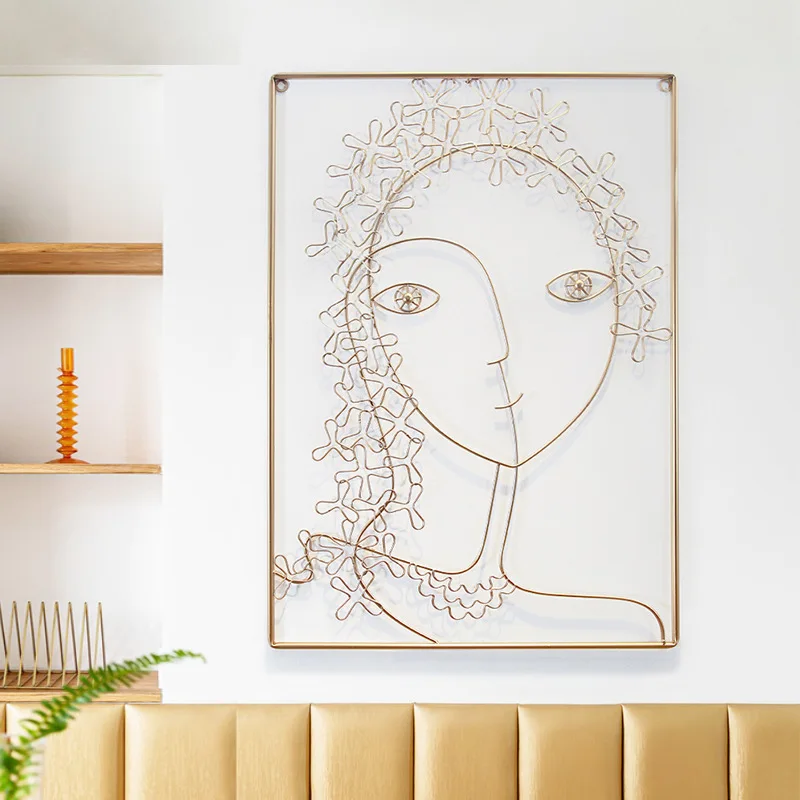 

Настенные украшения в скандинавском стиле для ресторана, креативный фон для гостиной, дивана, настенные подвески, роскошный светильник