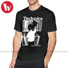 Футболка Techno Technics 1, тенниска из 100 хлопка с коротким рукавом, повседневная мужская футболка с размера плюс принтом, потрясающая