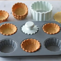 flower lace bakeware mold pastry whisk tools carbon mini steel biscuit cake cupcake mould kitchen egg tart pasteleria supplies