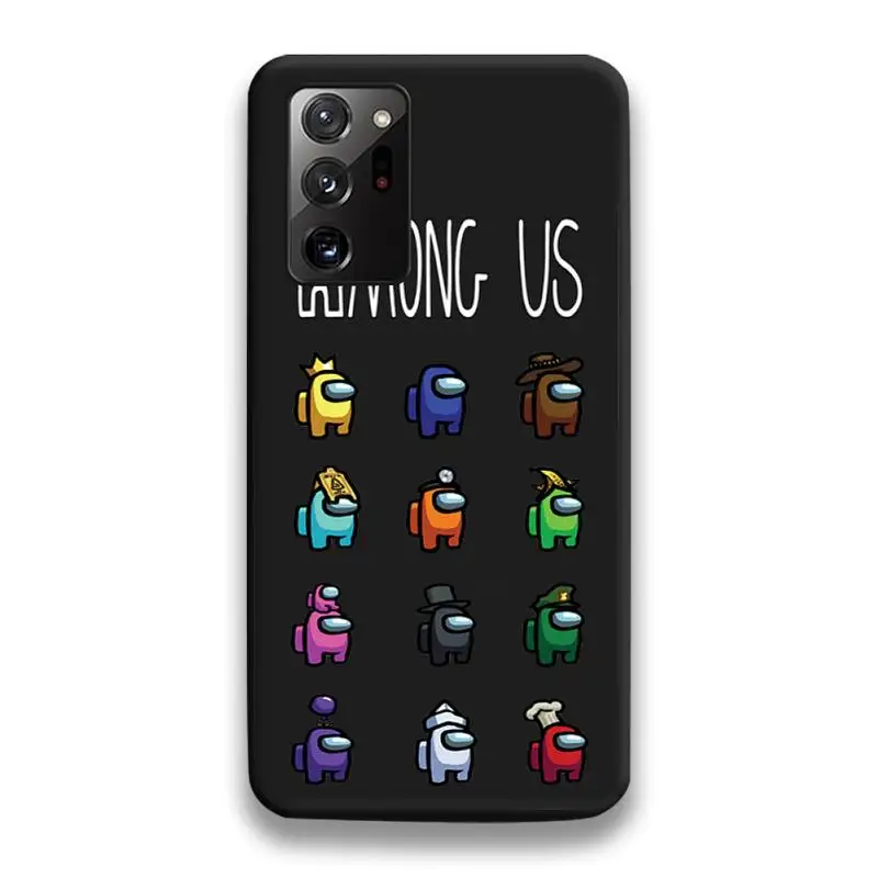 

Hot Game Us Amongs Phone Cases For Samsung Galaxy Note20 ultra 7 8 9 10 Plus lite M51 M21 M31S J8 2018 Prime