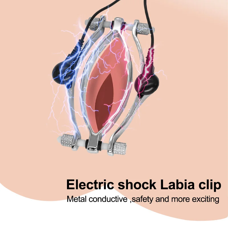 Зажим для стимулятора клитора BDSM с электрическим током зажимы половых губ -