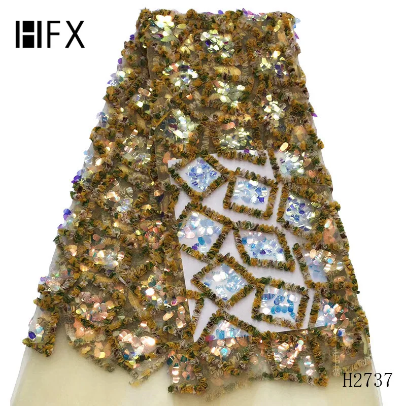 HFX 2019 Новый дизайн африканская кружевная ткань высокого качества французский