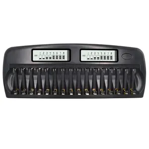 nc32 1216 slot lcd display smart battery fast charger multiple protection smart ktv microphone battery charger no battery free global shipping