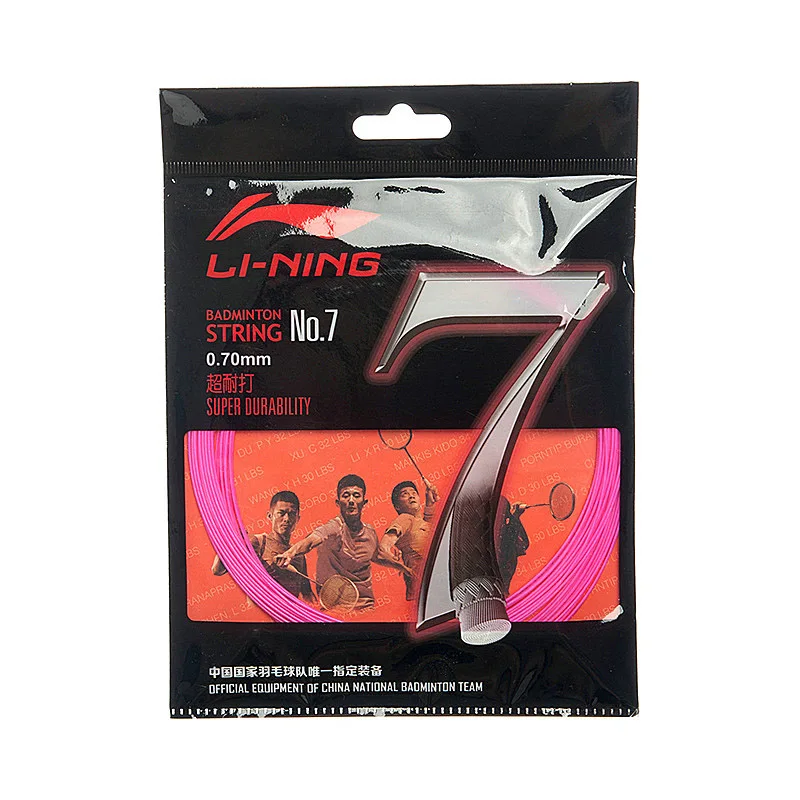 Гирлянда для бадминтона Li-Ning NO.7 сверхпрочная 10 м 1 ракетки подкладка li ning
