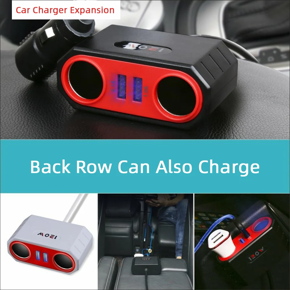 Автомобильное зарядное устройство с 3 USB-портами 12-24 В | Электроника