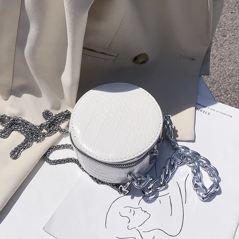 Миниатюрная круглая Сумка тоут с узором под камень Новинка лета 2020 женская