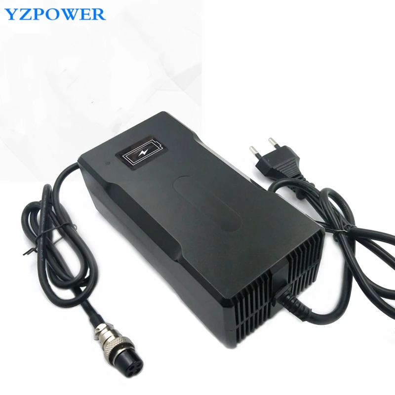 YZPOWER DC 116V 2A интеллектуальное зарядное устройство для литиевых батарей 27S 96V Li Ion