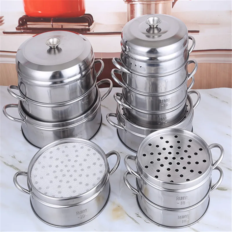 

Stainless Steel Steamer fish steamed stuffed bun Rack Multifunction Kitchen Tools Multilayered Steamer Rack Insert With Holder
