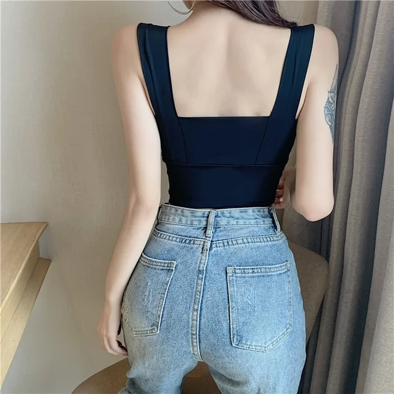 Для женщин бак облегающие Короткие топы пикантные ледяной шелк дышащие летние