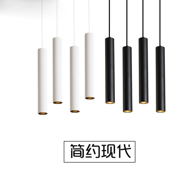 20 шт./лот светодиодная длинная трубка, подвесной Точечный светильник 3 Вт/7 Вт/12 Вт COB, потолочная лампа, установленная на потолок 30 см/60 см, подвесные барные люстры