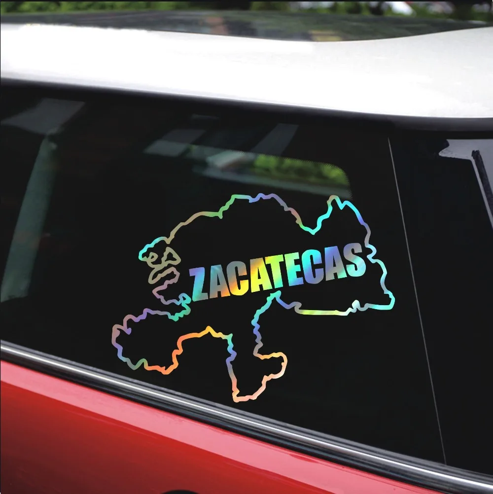 

Funny Zacatecas Mexico State Map Car Sticker Creative Car Bumper Vinyl Decal Modeling Accessories ZWW-2011, 12cm*12cm