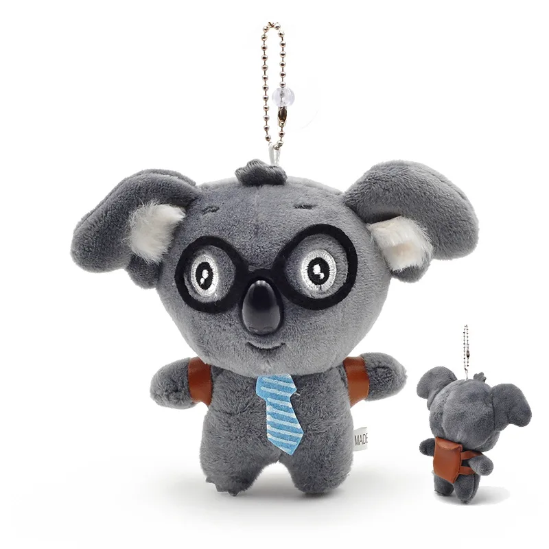 5 шт 4 цвета случайным образом мини коала брелки для ключей меховой помпон