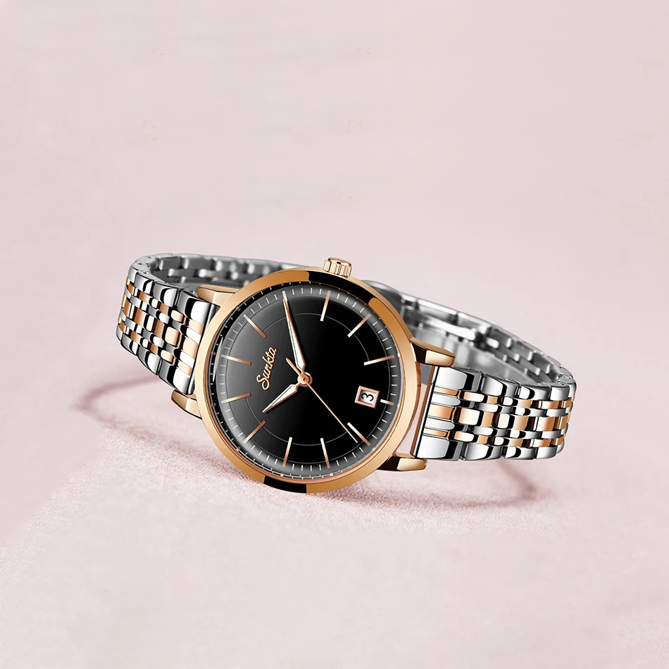 Часы SUNKTA женские водонепроницаемые роскошные брендовые наручные с браслетом из