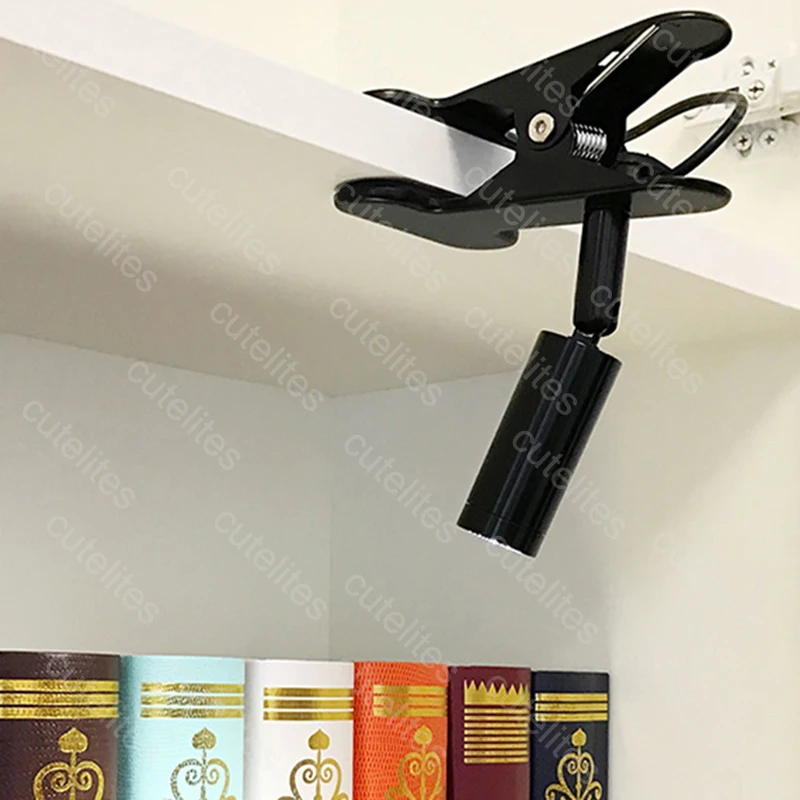 Светодиодная настольная лампа с зажимом 220 В ЕС Гибкая прикроватная светильник