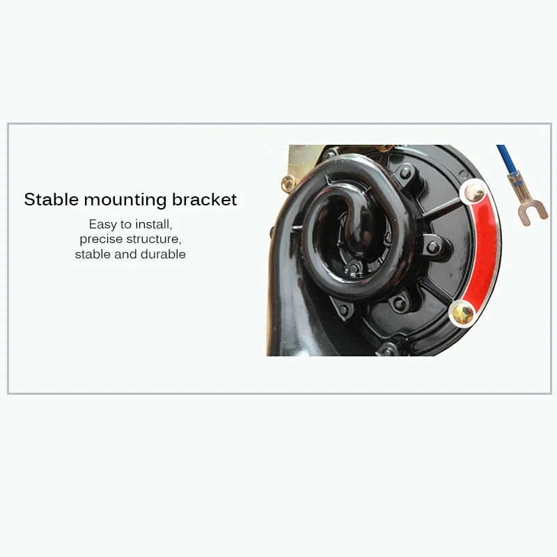 300 дБ 12 В 24 в черный Электрический Улитка воздушный рожок бушующий звук громкий