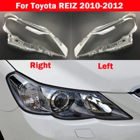 front clear headlight auto headlamps transparent lampshades lamp shell headlights cover for toyota reiz 2010 2012