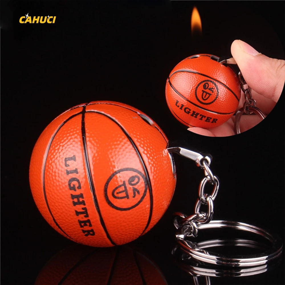 

Mini Creative Lighter Butane Gas Ciagr lighters Poker Basketball Shape Novelty Lighter without Fuel Windproof Outdoor Lighters