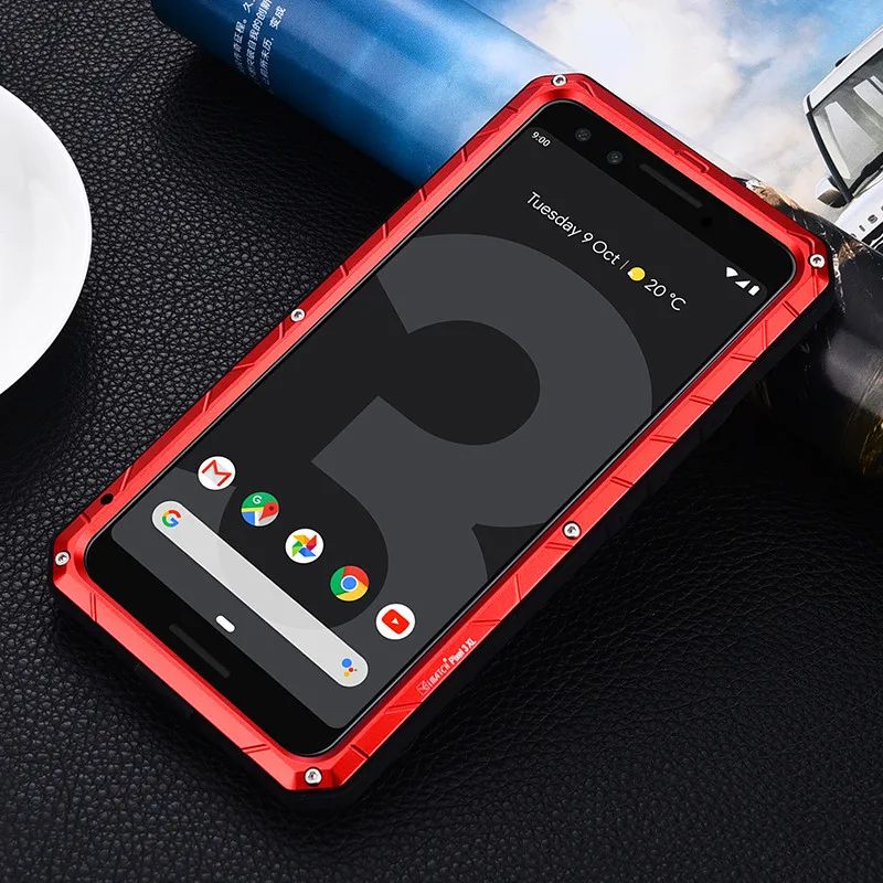 Metal Case For Google Pixel 3 3XL Case Pixel3 Shockproof Cover 360 Full Body Protective Armor Case for Google Pixel 3 Pixel3XL