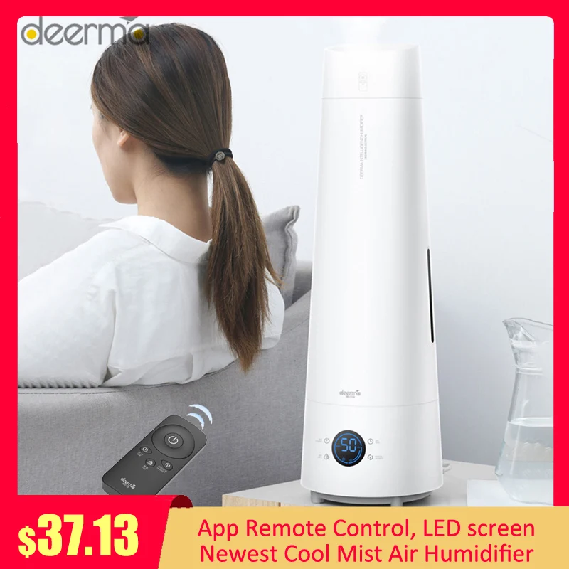 Deerma LD220 4L умный увлажнитель воздуха с сенсорным экраном, стоящий холодный туман, ароматерапия, увлажнитель эфирного масла, пульт дистанционного управления