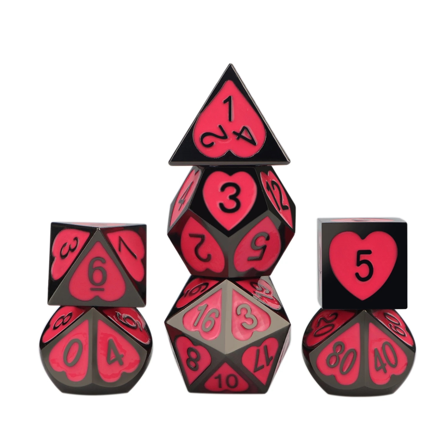 

7 Pieces Metal Dnd Dice Gift, Dice for Dungeon and Dragon Rpg Role Plating Games,D20 D&d Polyhedral Dice Pathfinder