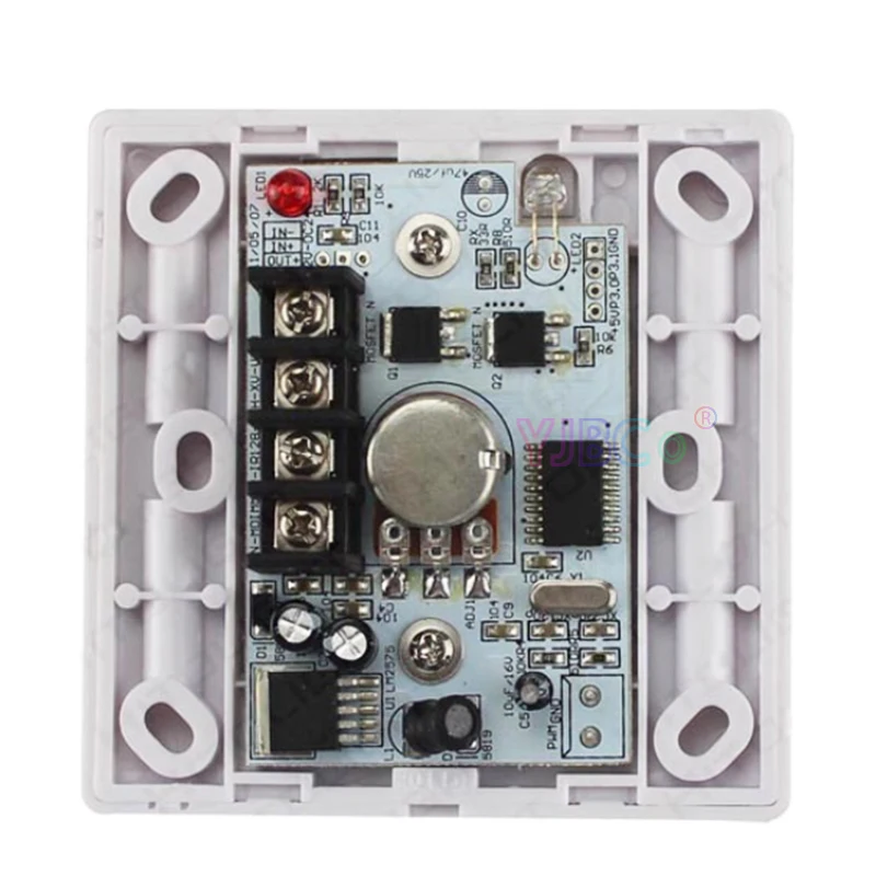 Одноцветный настенный выключатель светодиодный диммер DC12-24V 8А контроллер с ИК 12