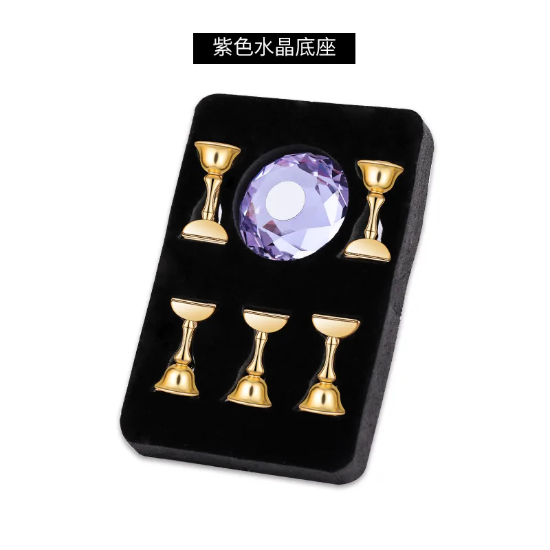 1 набор магнитный держатель для ногтей тренировочный дисплей подставка