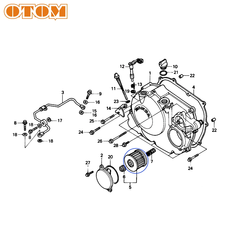 OTOM для HONDA AX-1 NX250 мотоциклетные фильтры масляной сетки очиститель обода колеса