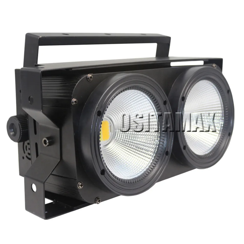 4 шт. Lyre LED 2X100W 2 глаза COB поворотный свет Теплый Холодный белый DMX сценический