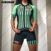 suboman monkey triathlon bicycle jersey tight suit short sleeve jumpsuit bicycle team unified outdoor sports fitness sexy suit