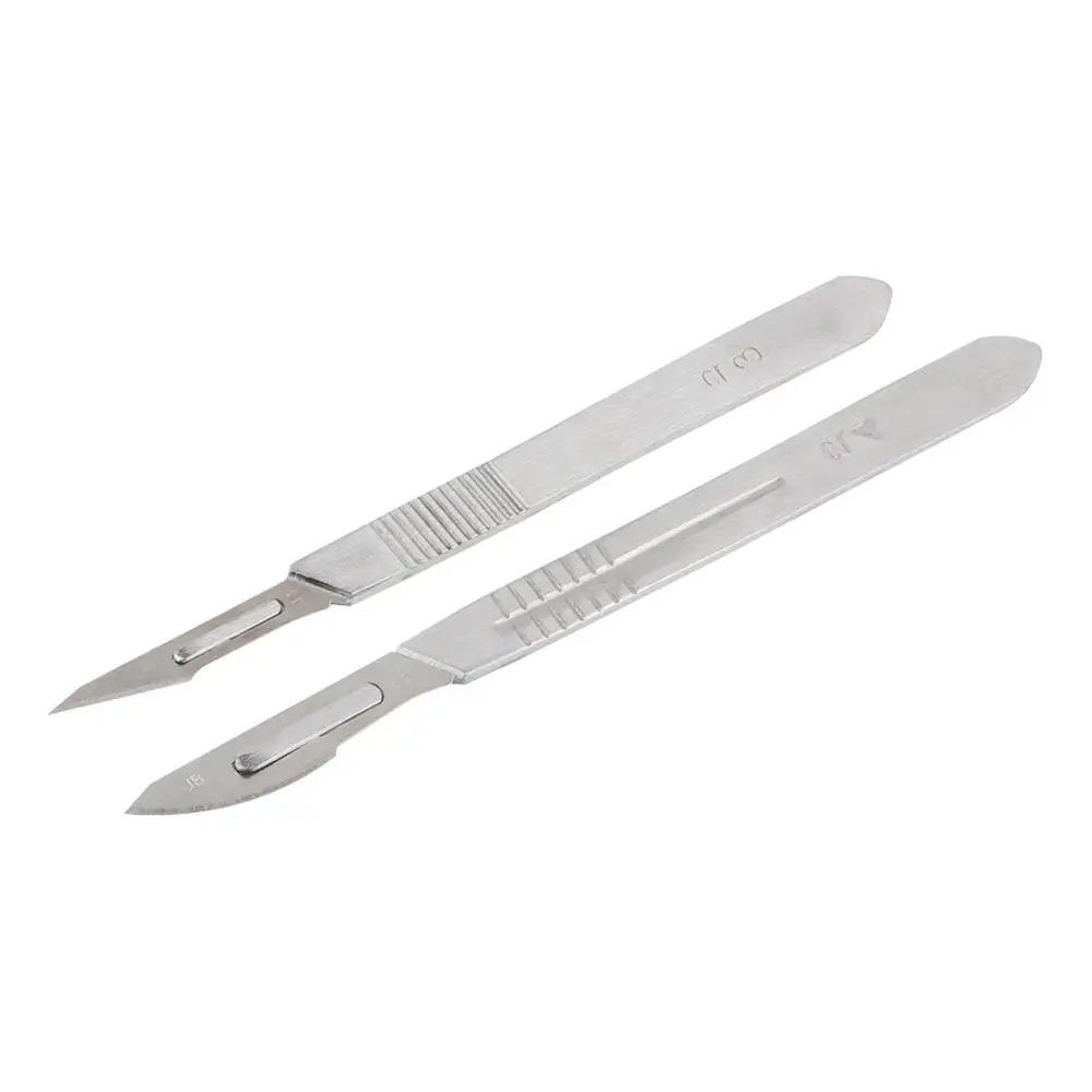 Набор ножей для скальпеля FIXFANS из металла Толстая ручка нержавеющей стали + 20 шт.