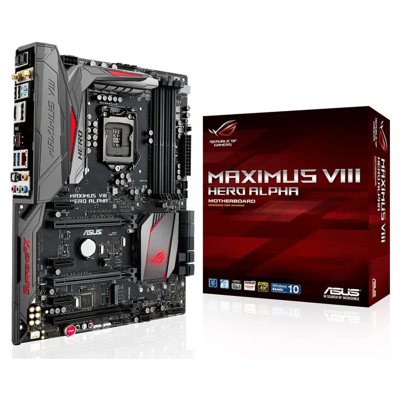 Новая игровая материнская плата ASUS ROG MAXIMUS VIII HERO ALPHA LGA1151 DDR4 Intel Z170 Core i7/i5/i3 M.2 64G USB 3 1 -