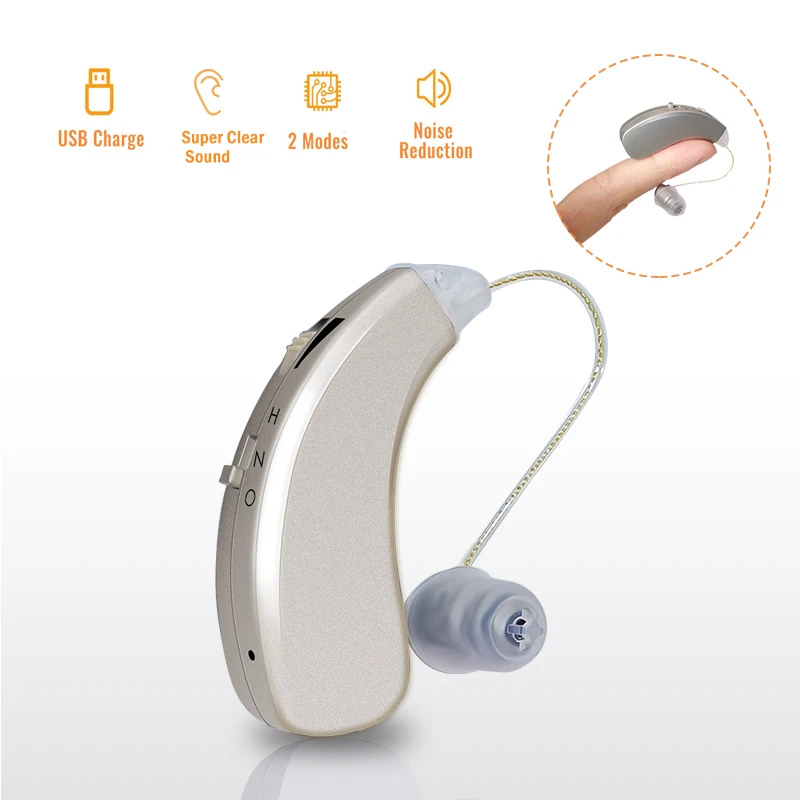 

Rechargeable Best Hearing Aids Audifonos Sound Amplifiers Wireless Ear Aids for Elderly Moderate to Severe Loss Drop Shipping