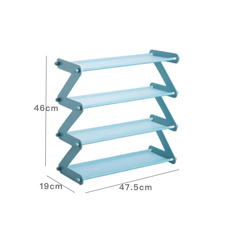 Многослойная стойка для обуви в скандинавском стиле из нержавеющей стали