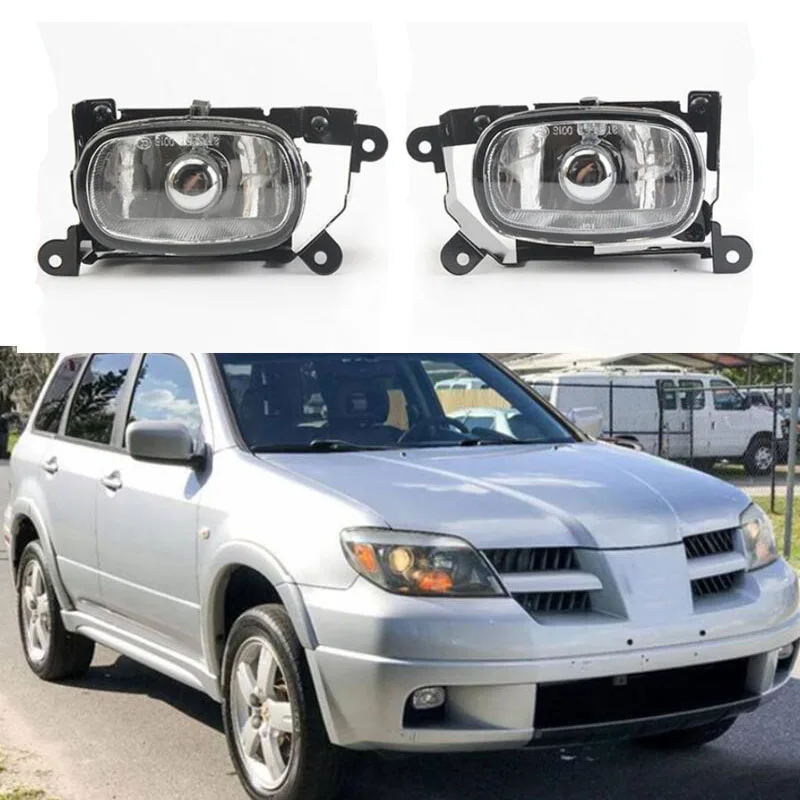 1 шт. Автомобильная противотуманная фара в сборе для Mitsubishi Outlander 2004-2006 дневной ходовой светильник передний бампер галогенный головной светильник лампа