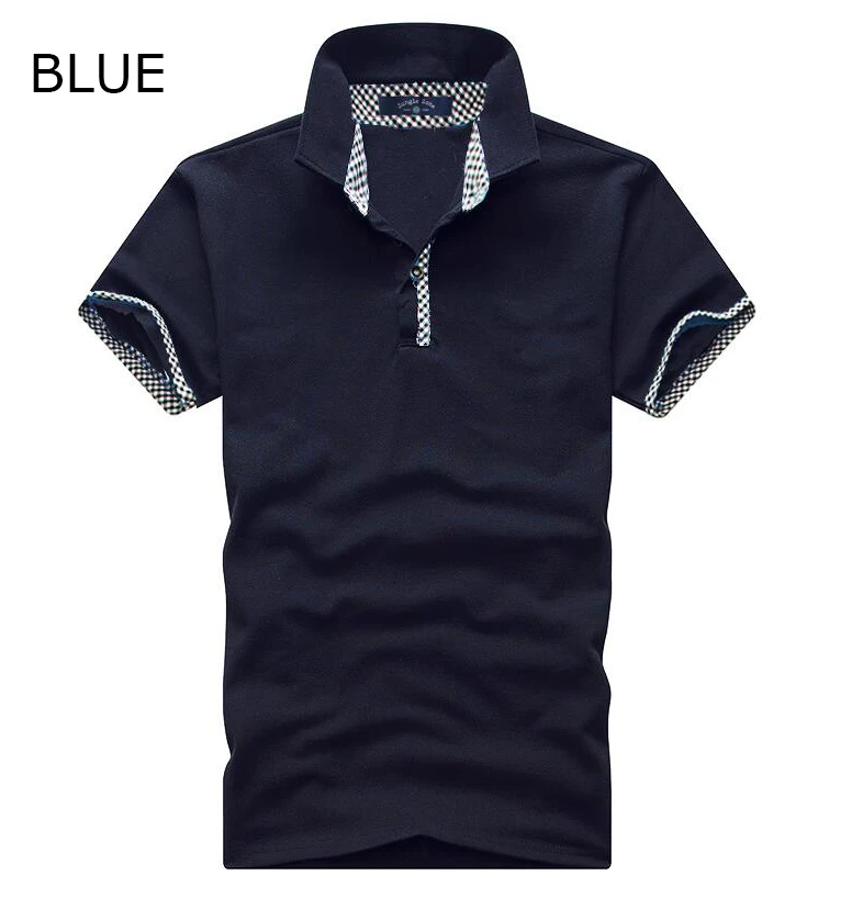 PL103 blue Мужские рубашки поло с коротким рукавом, мужские брендовые рубашки поло с коротким рукавом, деловые мужские рубашки поло, мужские рубашки поло PO103 - Color: PL103 blue