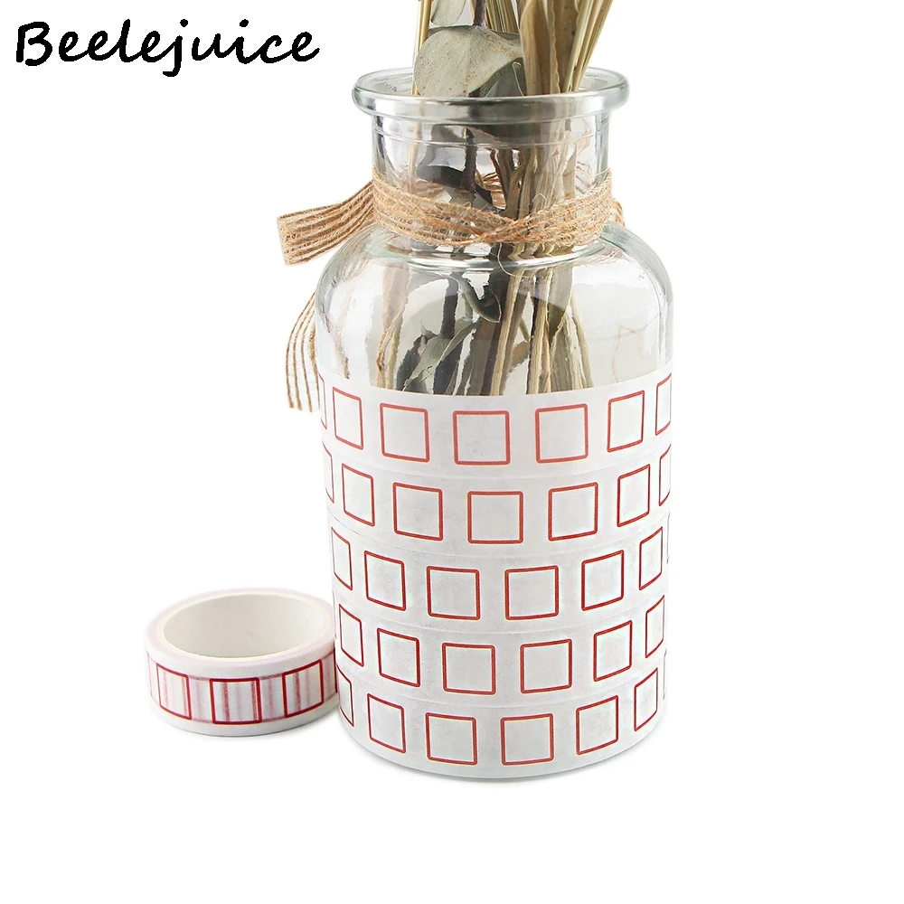 

24pcs Simple lattice Pattern DIY Washi Tape Paper Office Stationery School Supply Home Decorations Scrapbooking Stickers Gifts