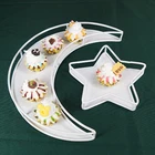 Рамадан кареем в форме Луны, звезды, подносы для кексов, конфеты, обеденная тарелка для ислама, мусульманский ИД Мубарак, Ид аль-Фир, товары для вечерние